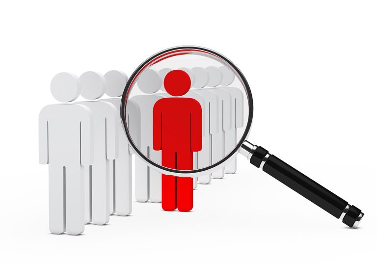 team in serie red leader magnifying glass